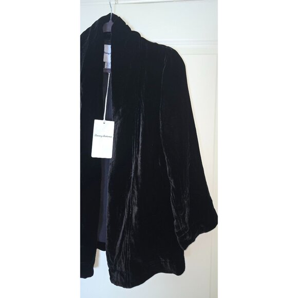 Tommy Bahama Velvet Sands Jacket Black luxurious velvet jacket - Picture 4 of 11